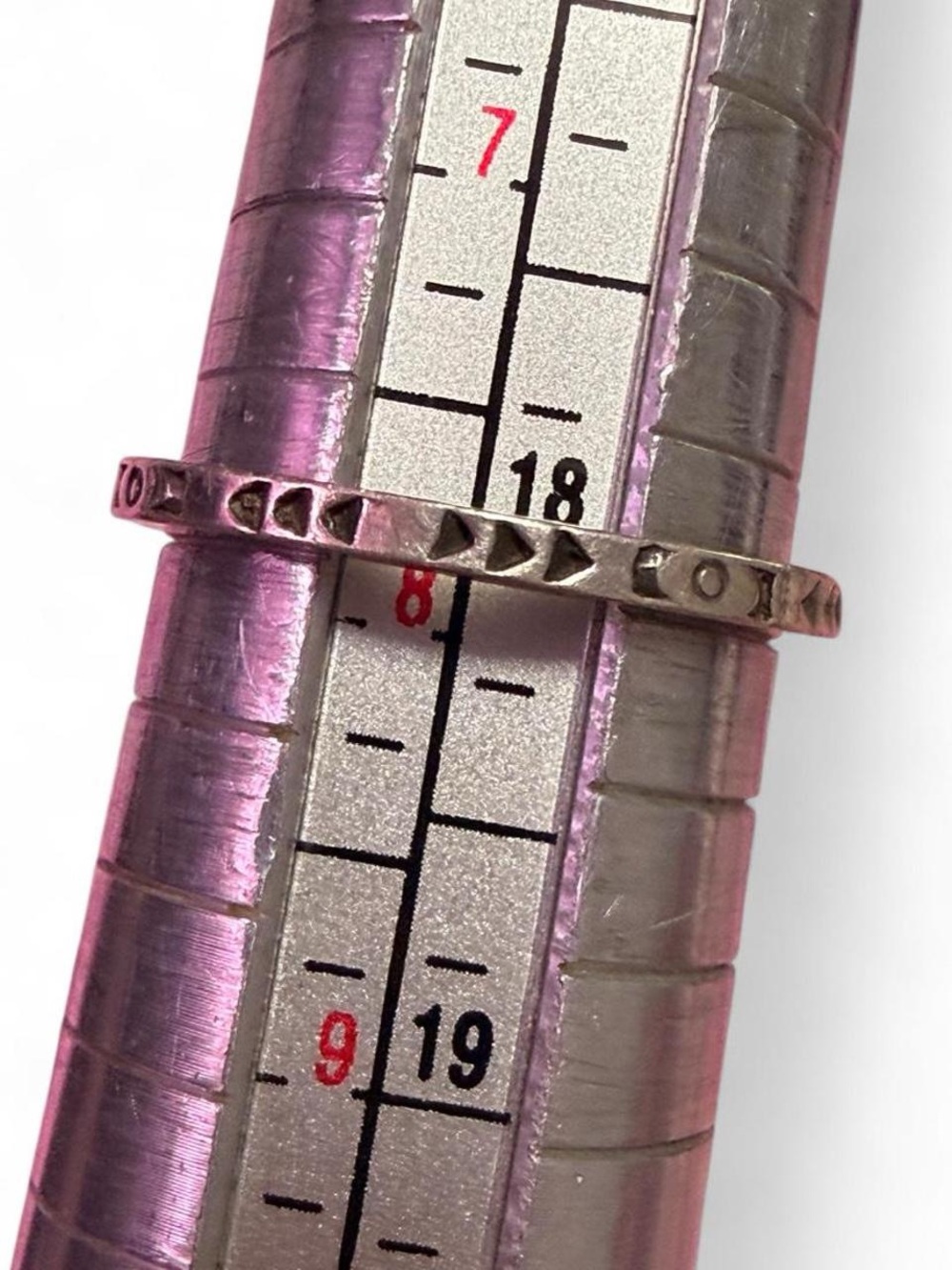 Vintage 925 Sterling Silver Geometric Southwestern Cutout Band Ring